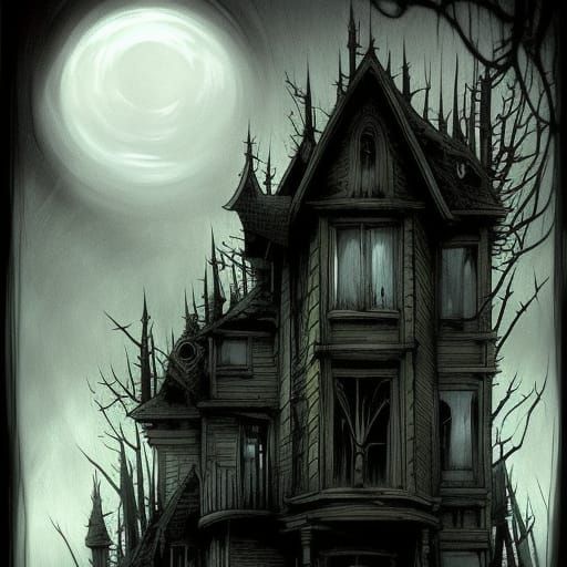 Halloween Fantasy Graffiti Art in Comic Book Style