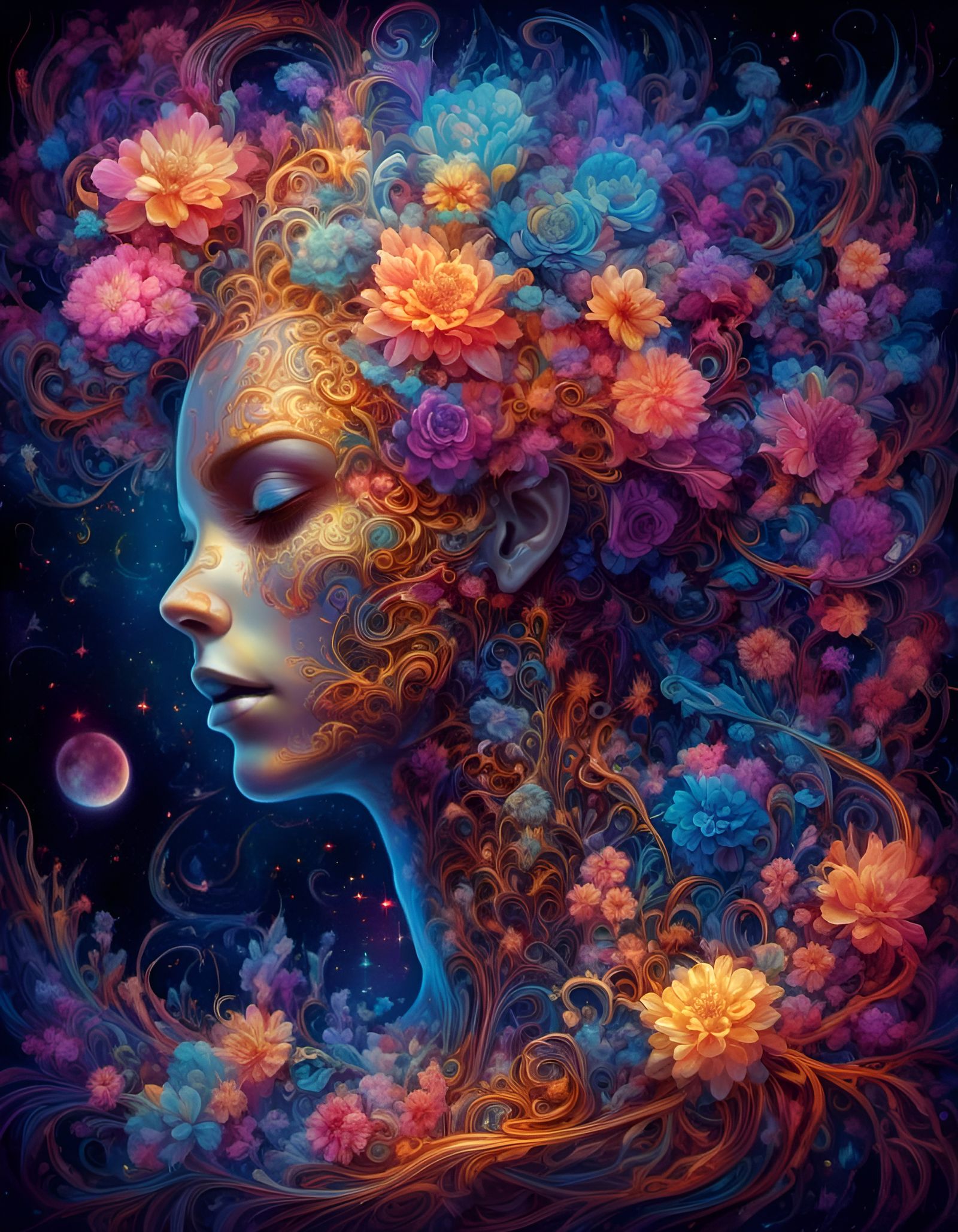 Gaia in the universe of flowers …