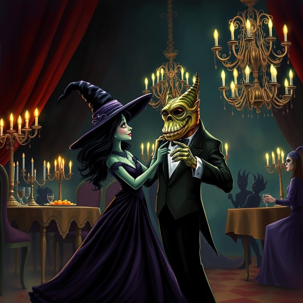 Mystical Masquerade Ball: Witch and Monster Dance