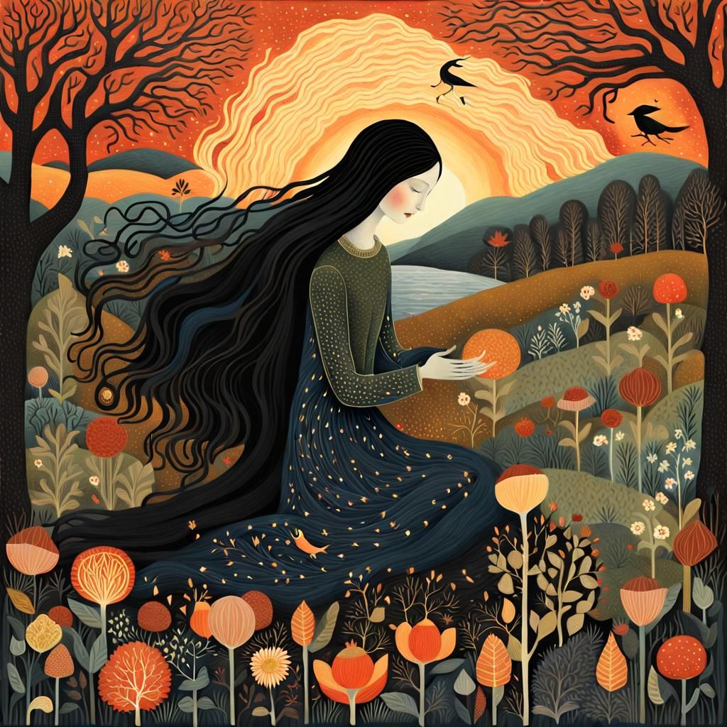 Glowing Mythical Bio Art Collage in 8K