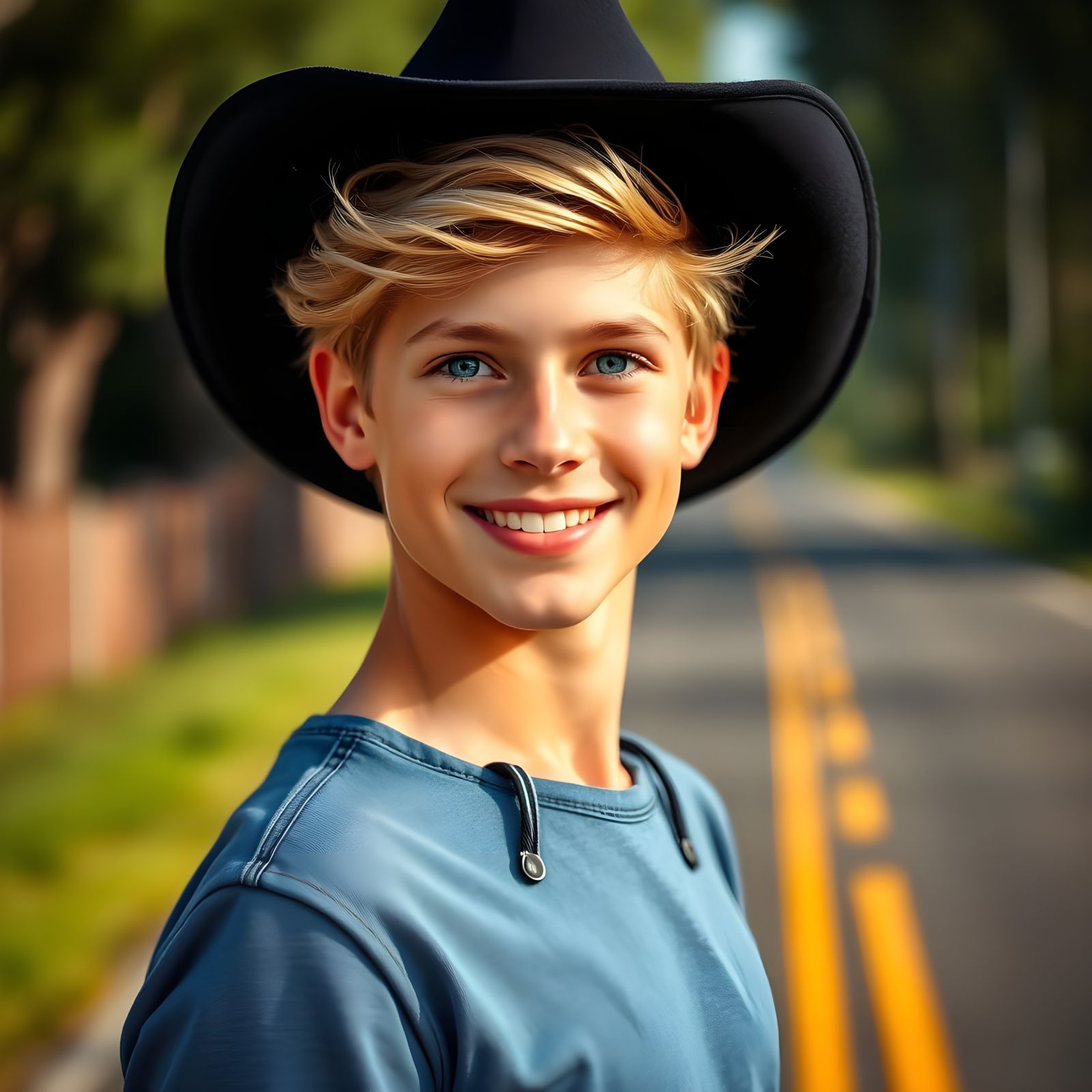 Handsome Blonde Cowboy in Tight Jeans