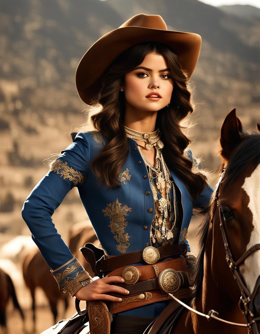 Selena Gomez as a Cinematic Wild West Hero