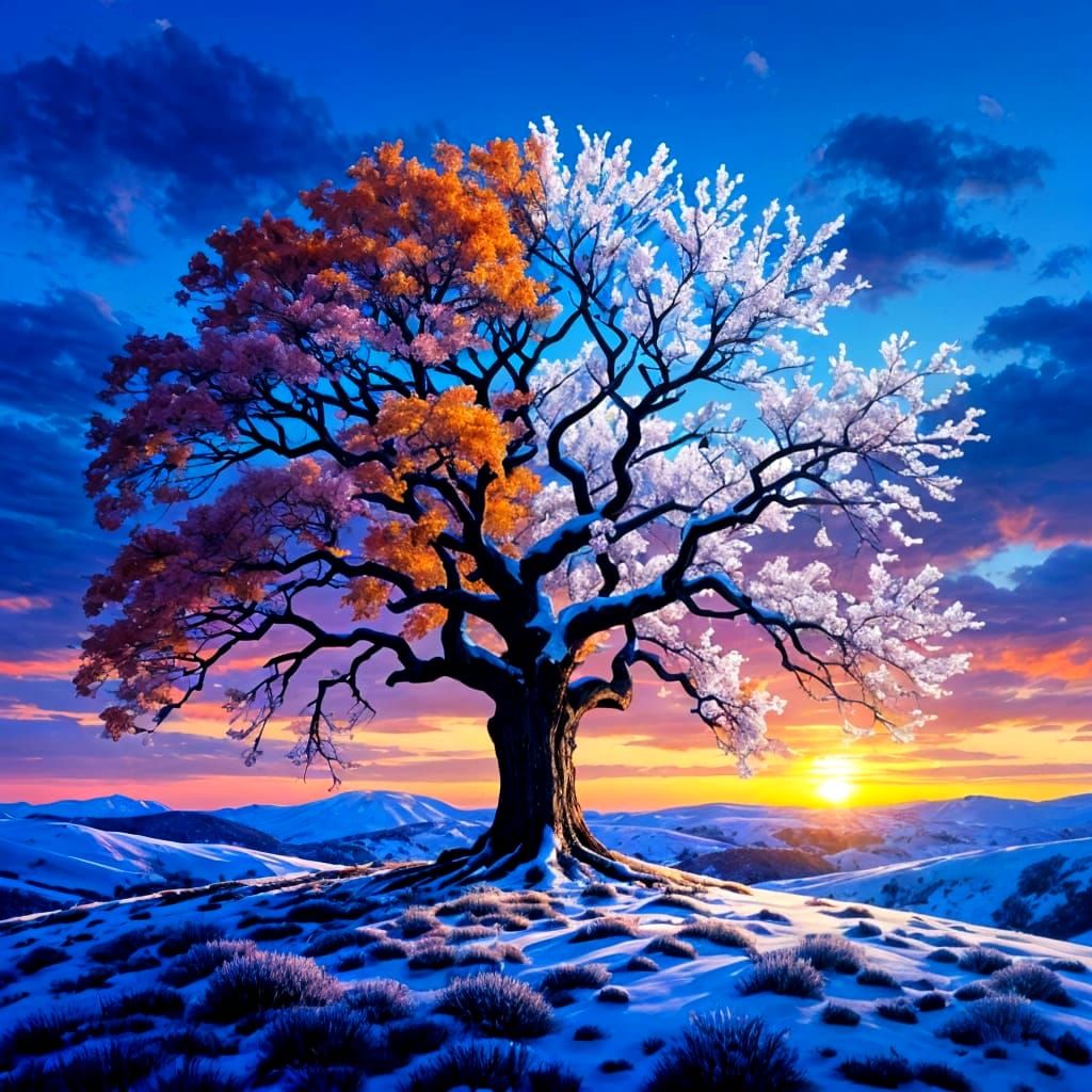 Majestic Tree of Life and Death: Photorealistic Rendering