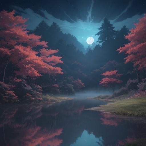 Gengar Engulfed in Astral Flames: Anime Key Visual