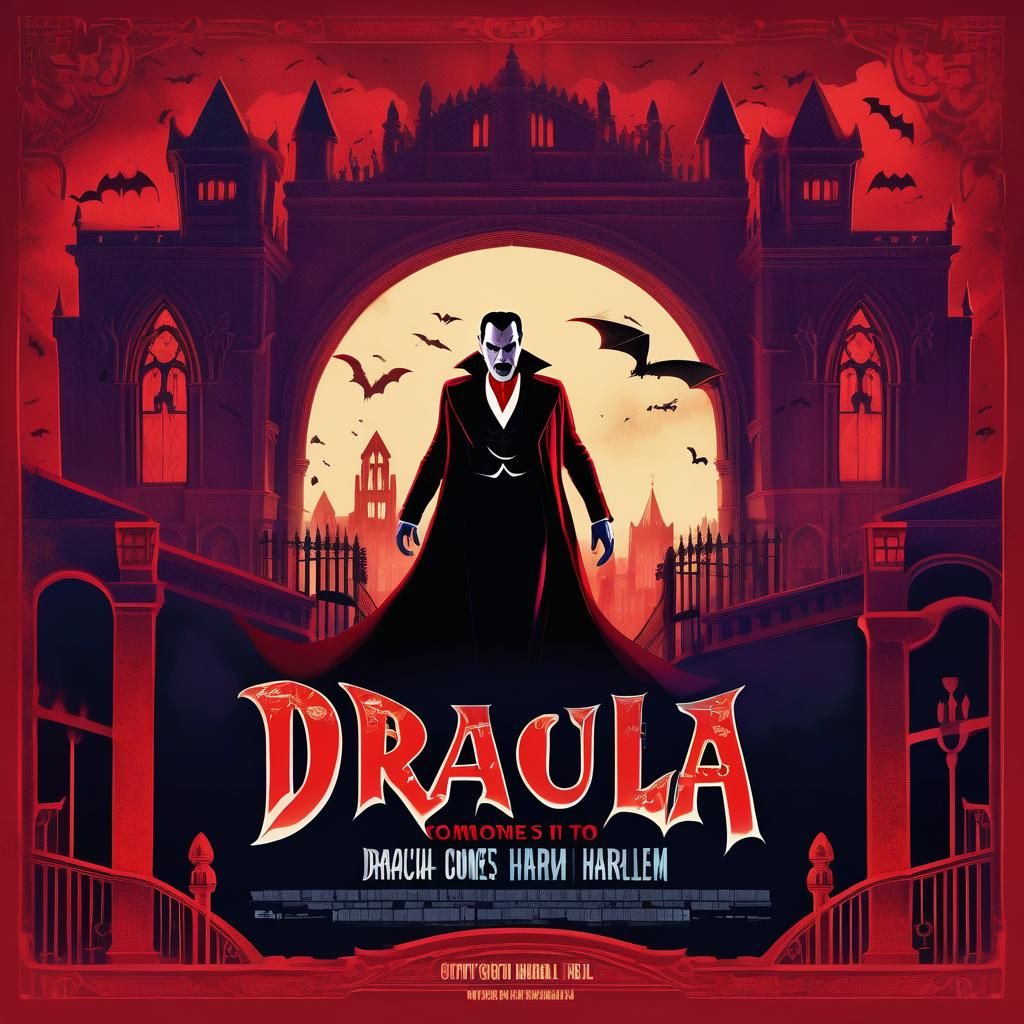Dracula Comes to Harlem Movie Poster Concept Art