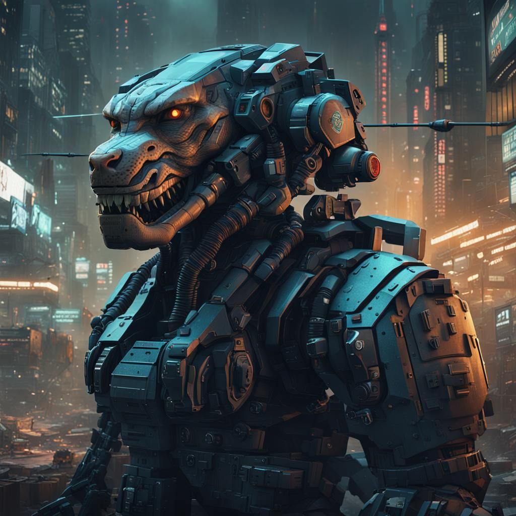 Cyberpunk Königstiger Tank of the Future