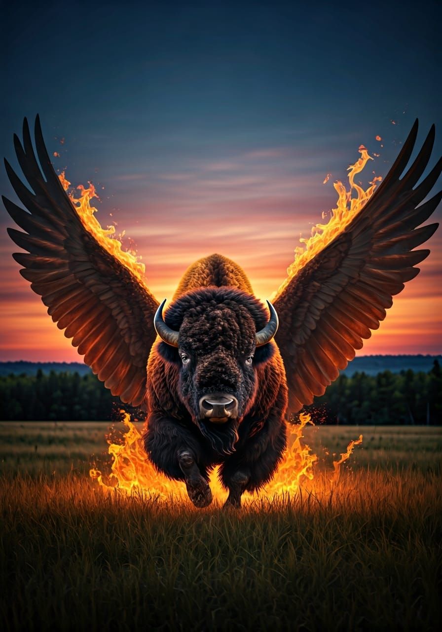 Flaming Buffalo Wings