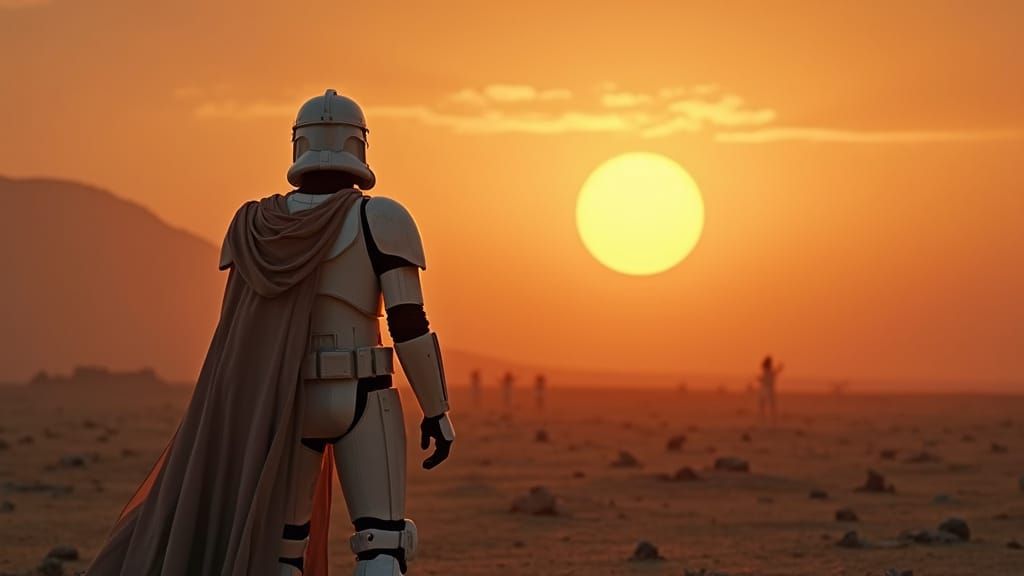 Clone Trooper Vigil on Desolate Battlefield