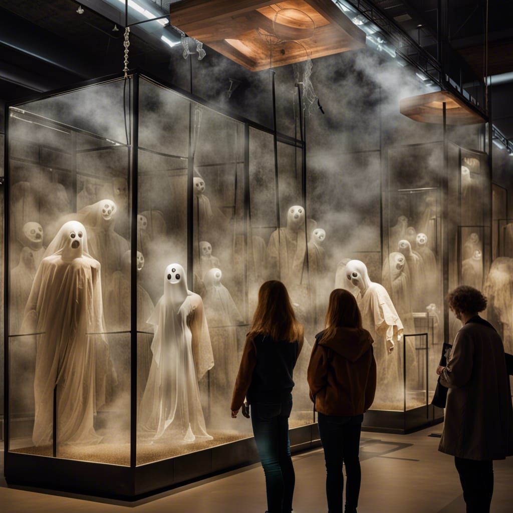 Ghost Museum: Visitors Discovering Wacky Specters