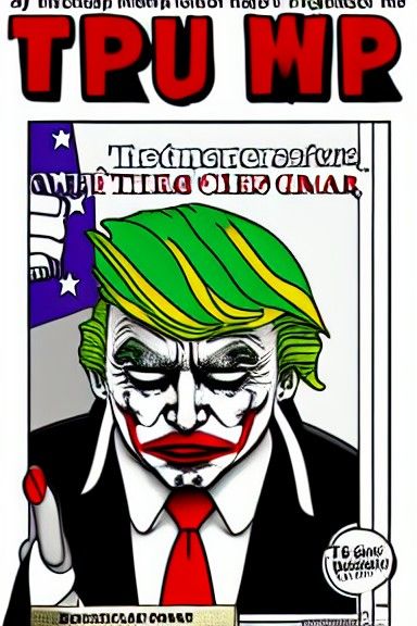 Trump as Joker in Cheese Dreamscape