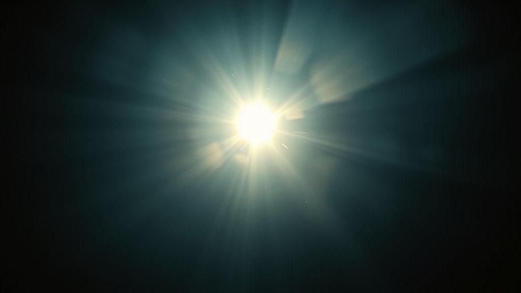 Ethereal Glow Dissolving into Darkness: Cinematic Film Still