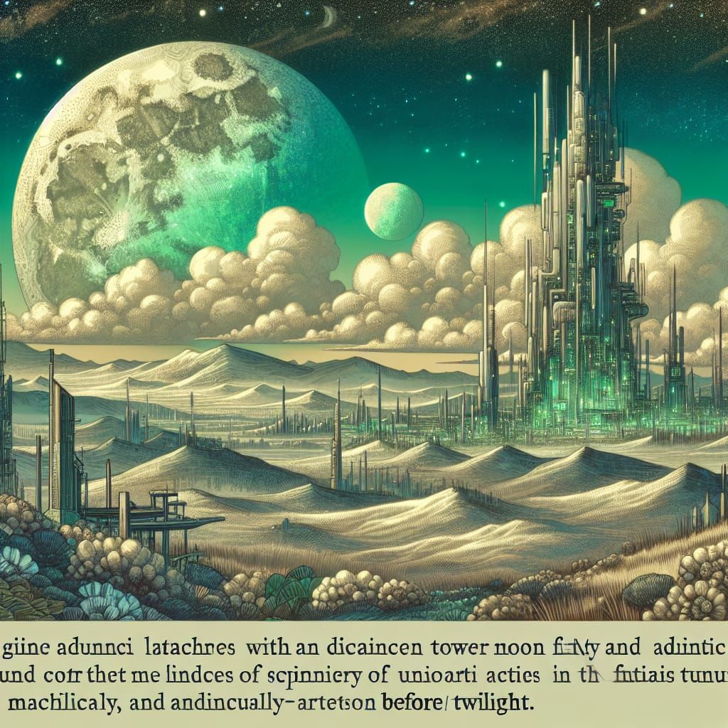 Lunar Citadel in Aesthetic Harmony of Science Fiction and Hi...
