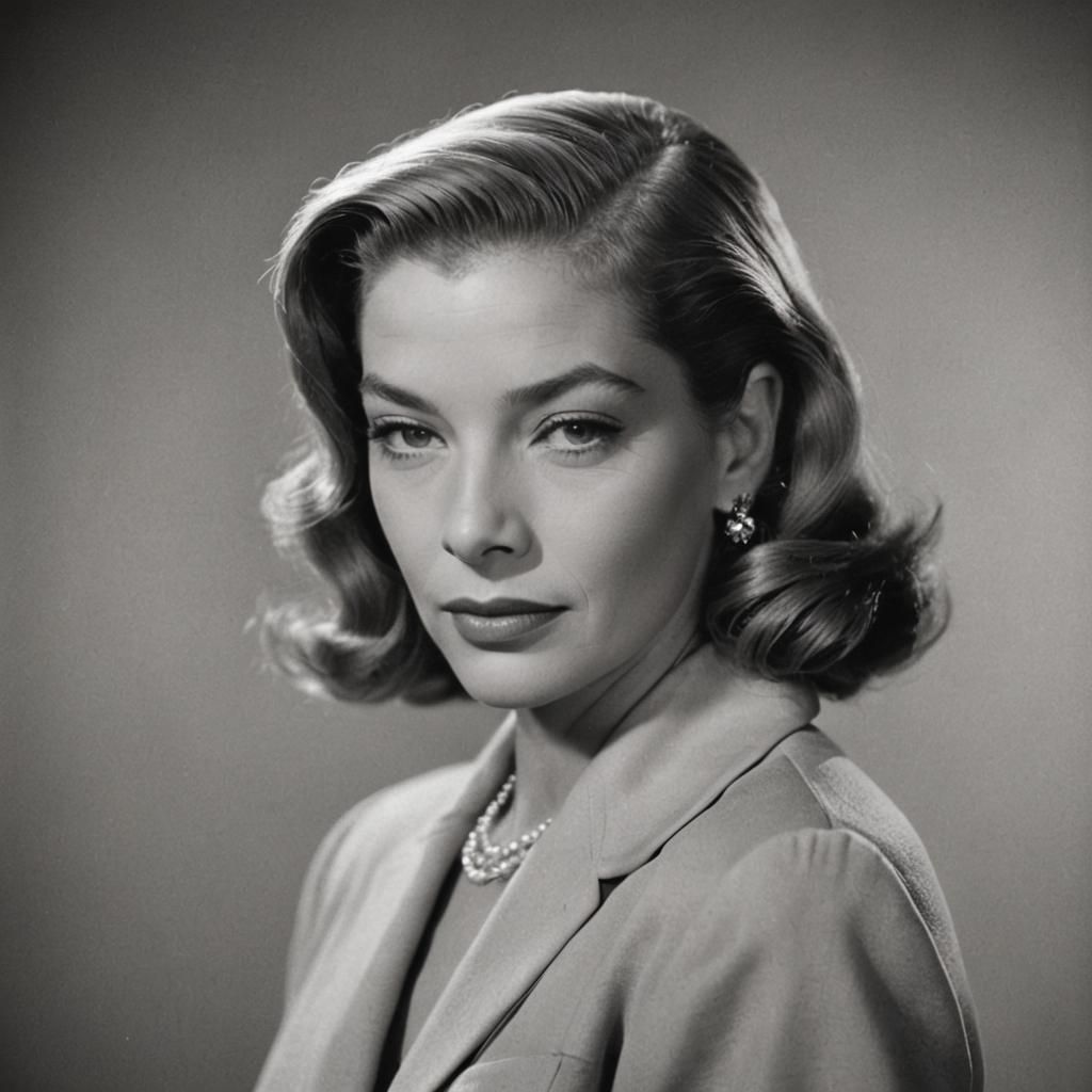 Glamorous Portrait in Studio Harcourt Style