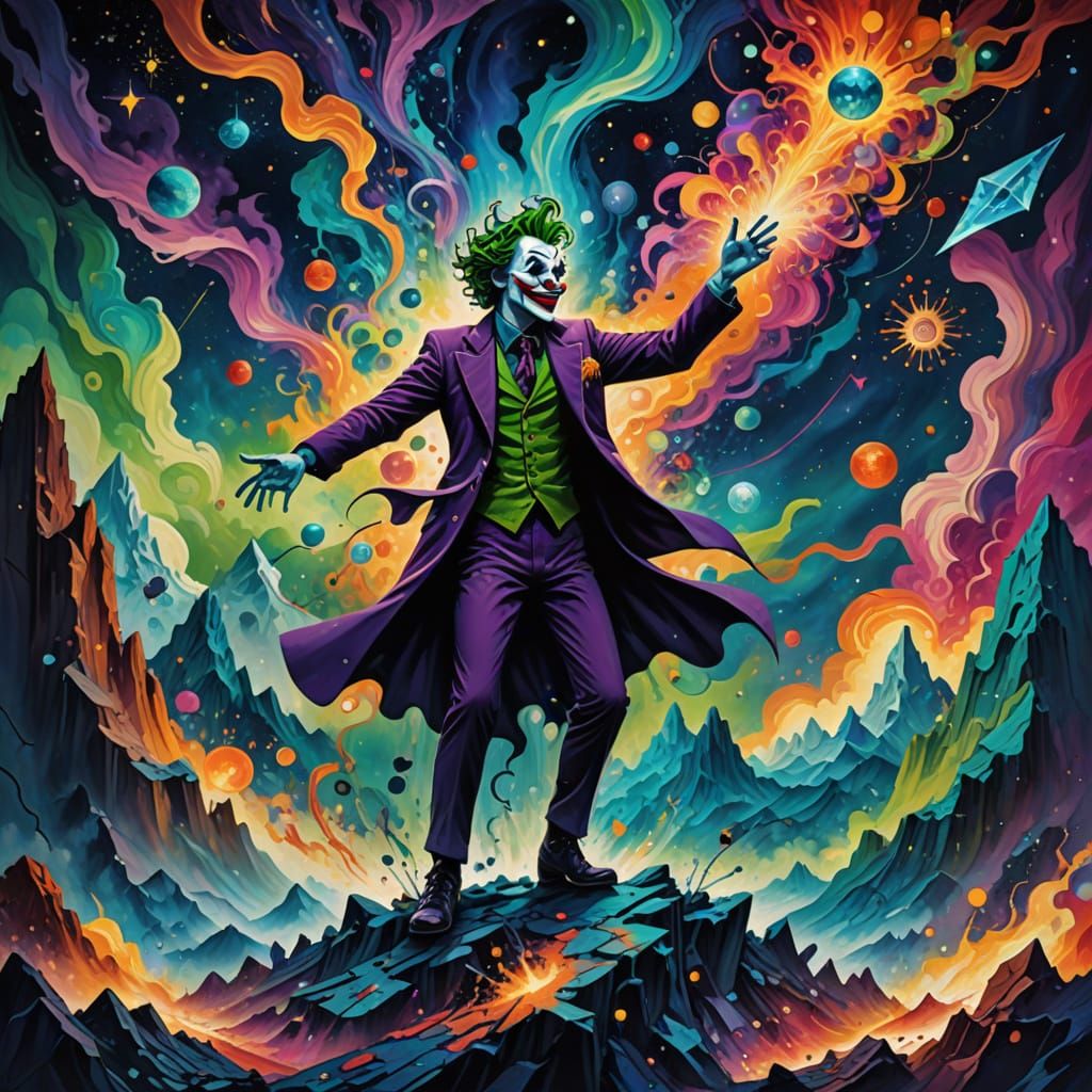 Surreal Crystalline Card Mountains Under Aurora Sky