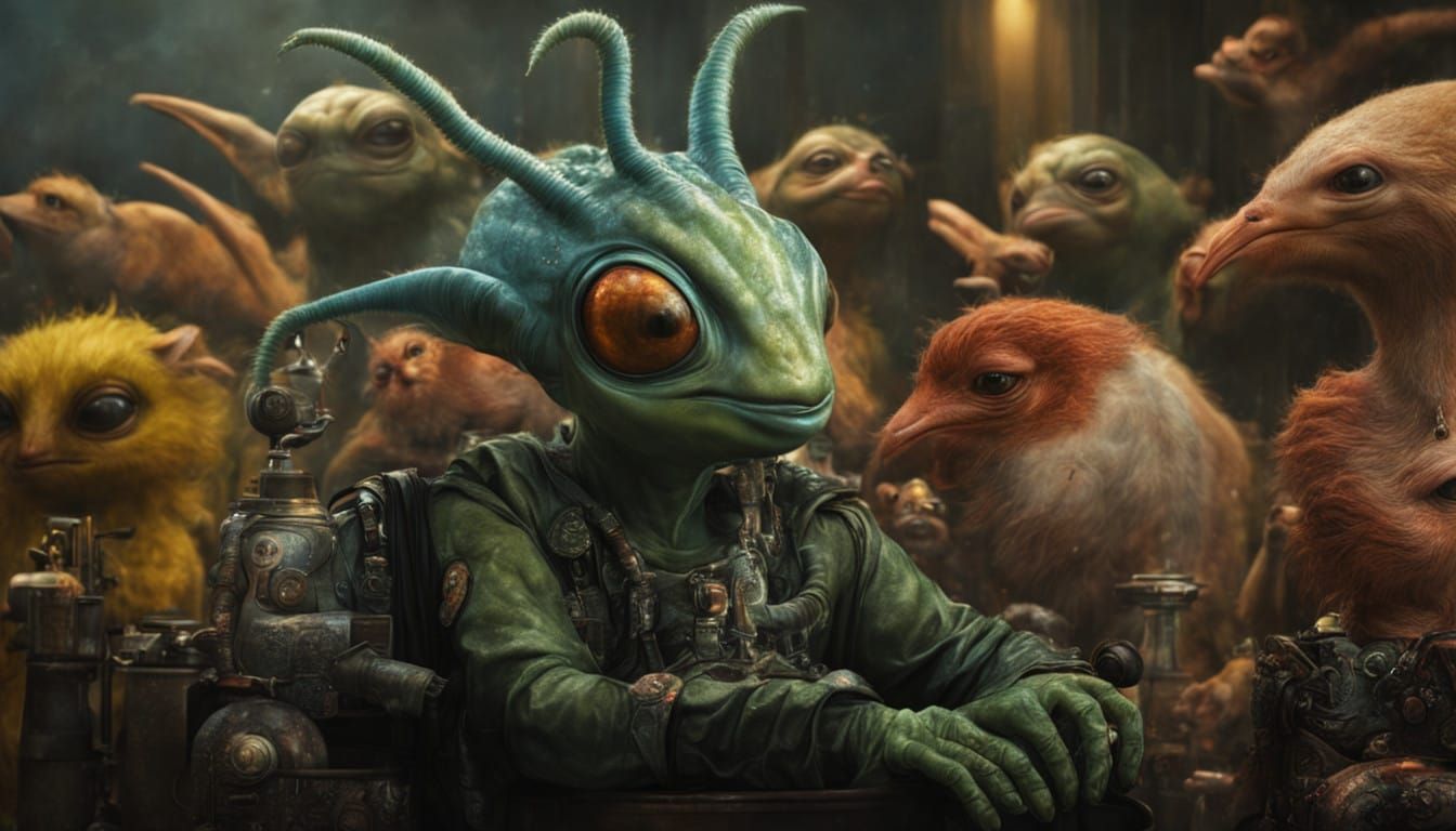 Star Pilot Flying His Cargo of Cornalian Chickens to Col. Sa...