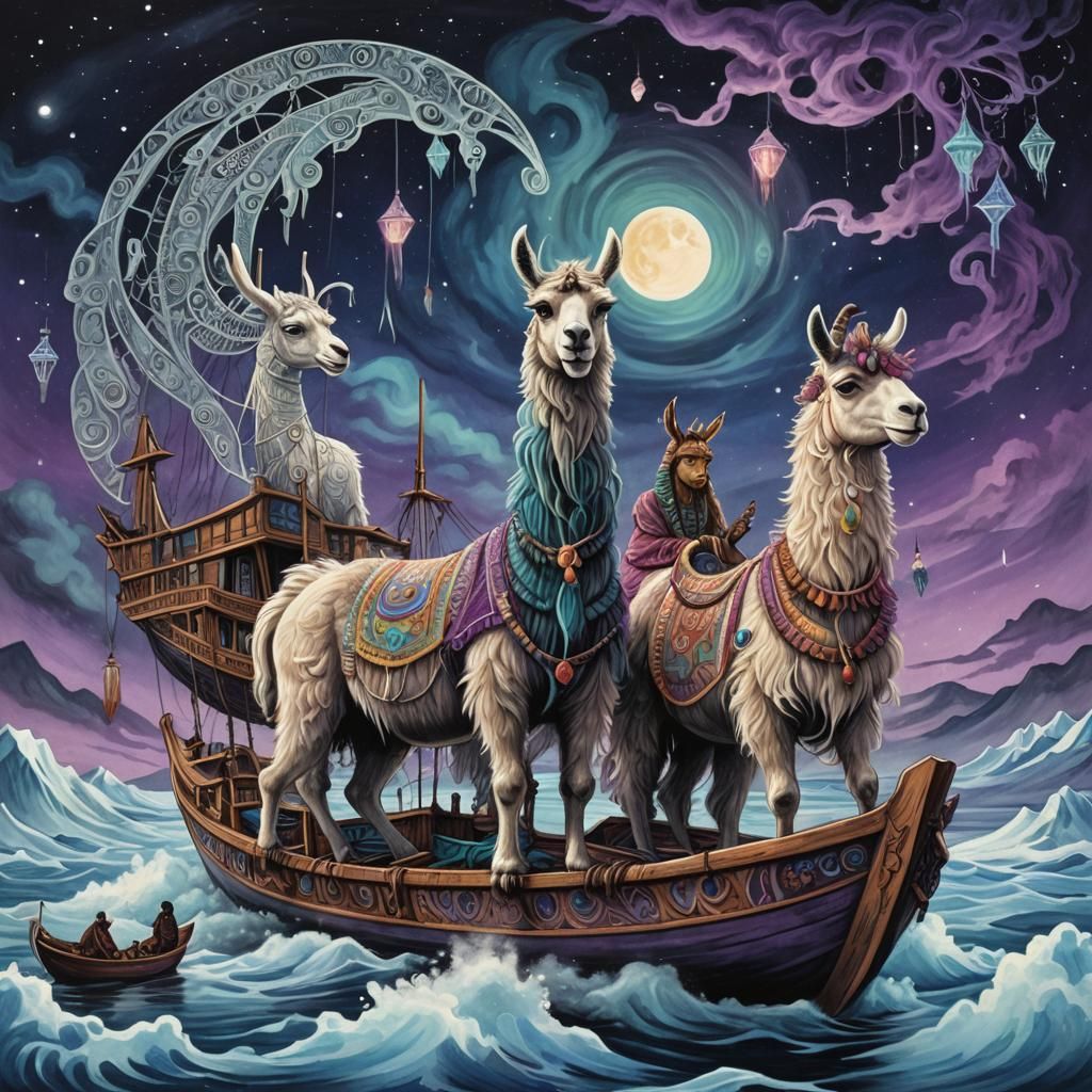 Arctic Llama and Camel Dreamtime Voyage