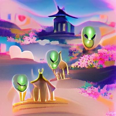 Alien Guardians Guide to Serene Landscape