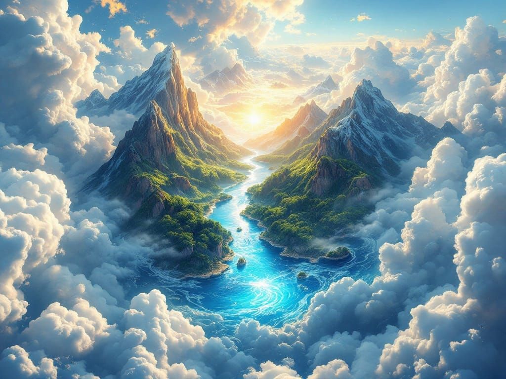 Ethereal Paradise in Celestial Harmony