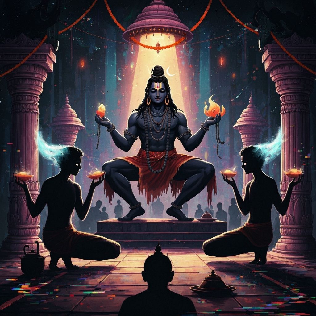 Bhagwan Shivji Celebrates Mahashiv Ratri as Sticker Art