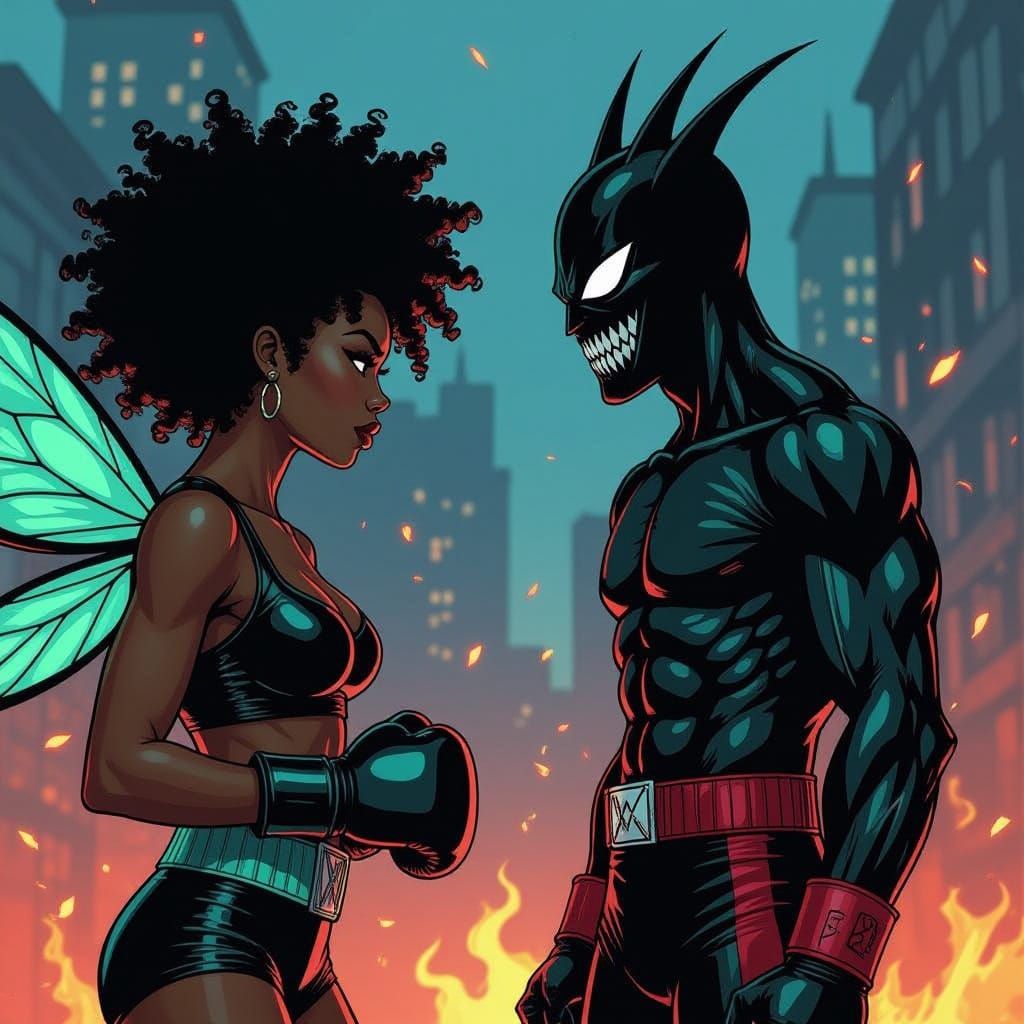 Fairy Boxer vs Slenderman in Urban Showdown