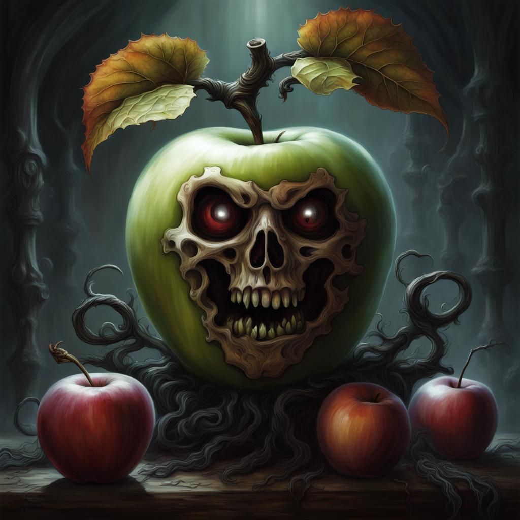 Ghost Pirate Apple in Eldritch Style