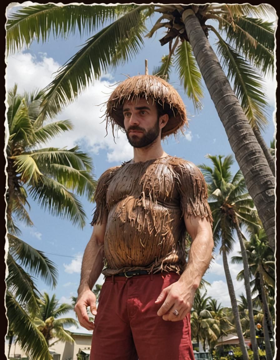 A coconut man
