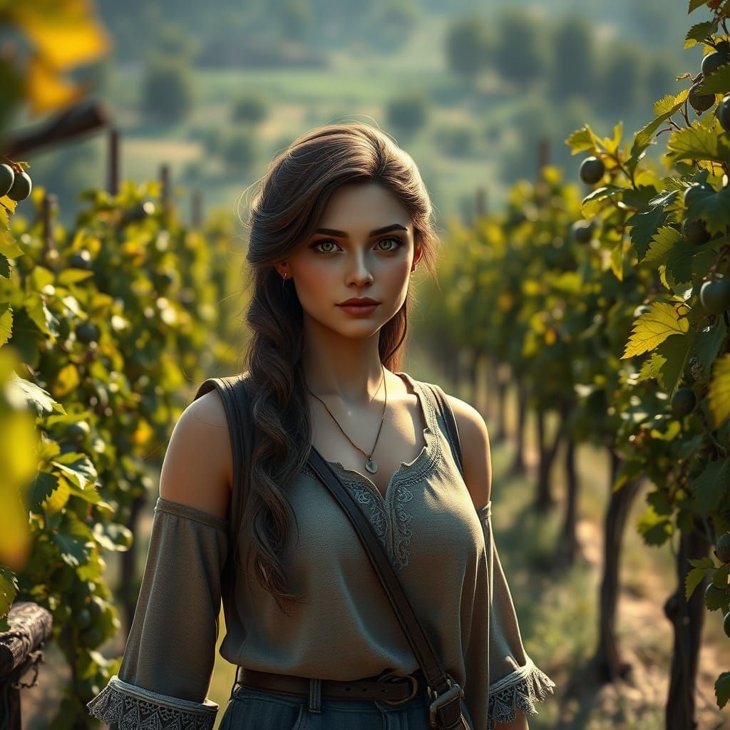 Epic Vineyard Goddess in Unreal Engine 5