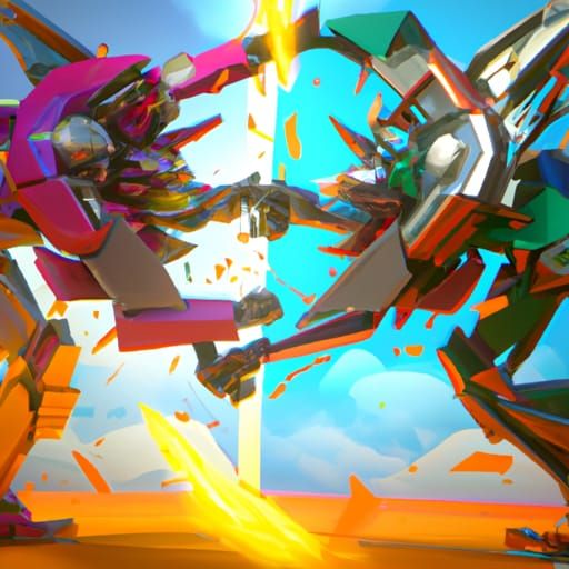Epic Super Sentai Mecha Battle in 3D
