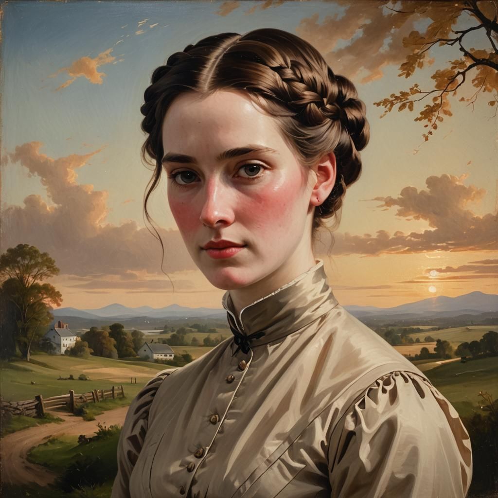 Historical Portrait of Harriet Newell Albee in 1839