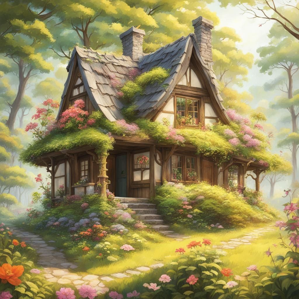 Enchanted Cottage: Where Artificial Life Blossoms