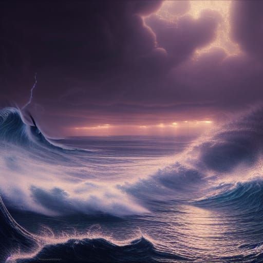 Epic Renaissance Tsunami Painting in 8K
