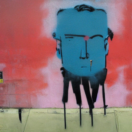 Abstract Portrait of a Spider in Vibrant Pink Hues