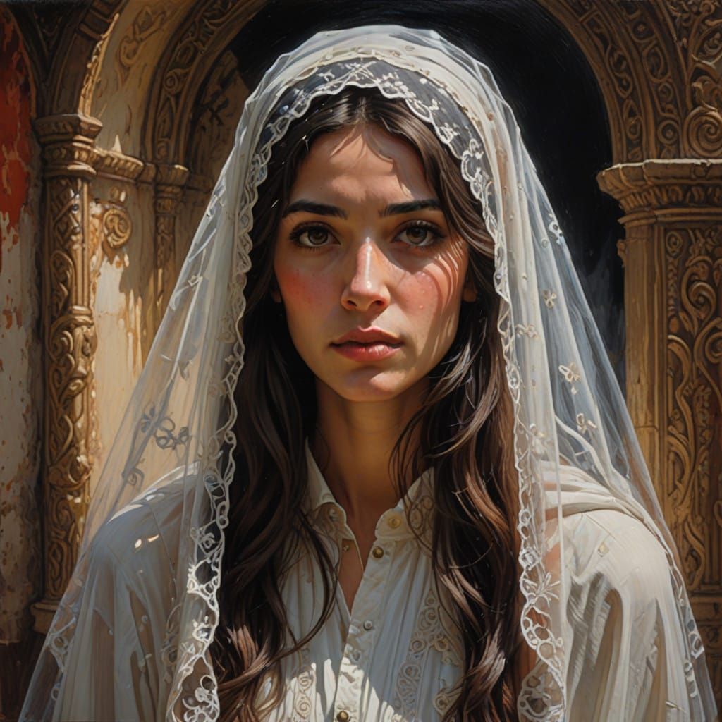 Under the veil image of a veil wearer