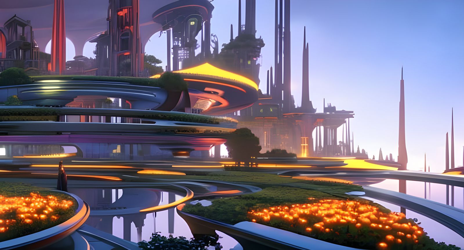 Cyberpunk Rome: Retrofuturistic Utopia in 8K