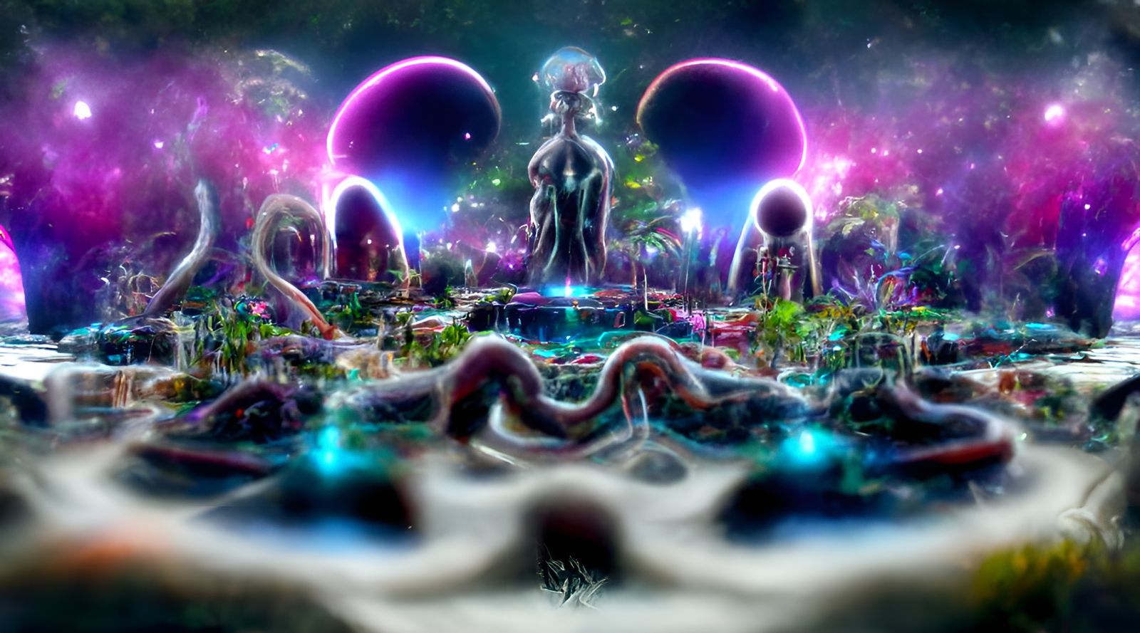 Astral Cosmic Paradise: Hyper-Detailed Galactic Illustration