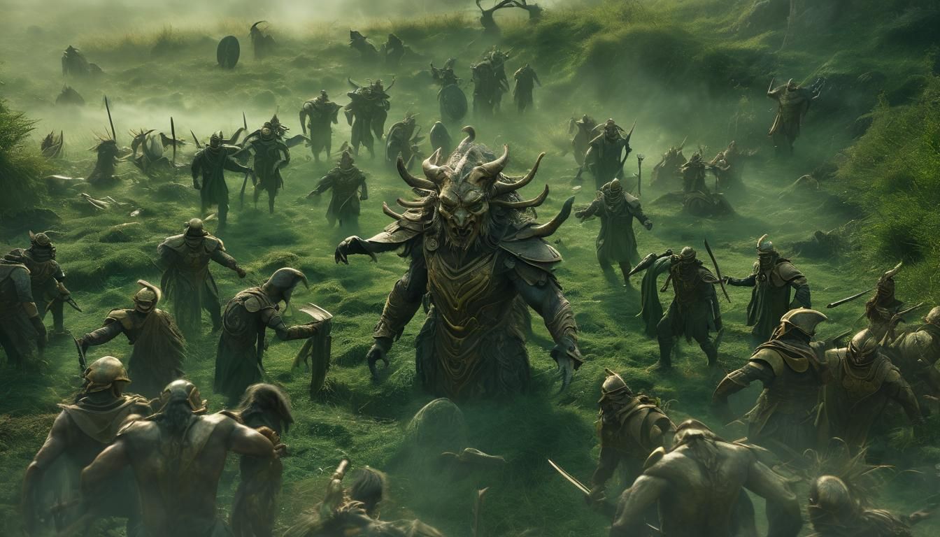 Celestial Awakening of Ancient Warriors: Cinematic Film Stil...