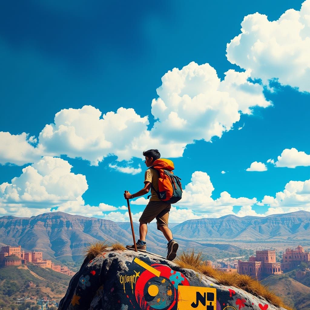 Young Adventurer Conquers Jodhpur's Majestic Landscapes in D...