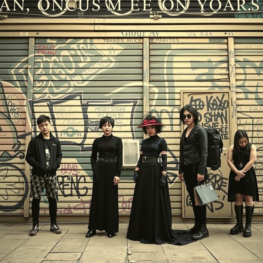 Goth Street Team: Gritty Urban Portrait