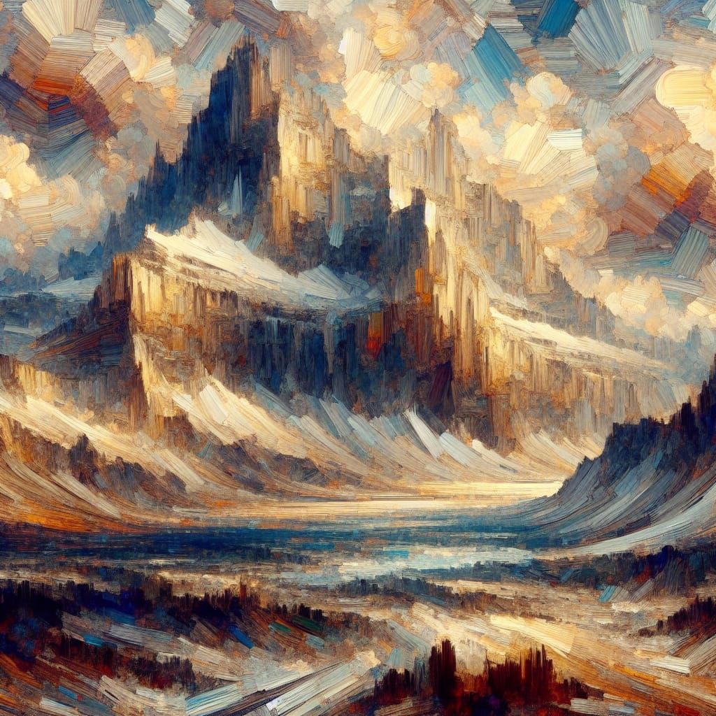 Epic Gouache Painting with Impasto Brush Strokes