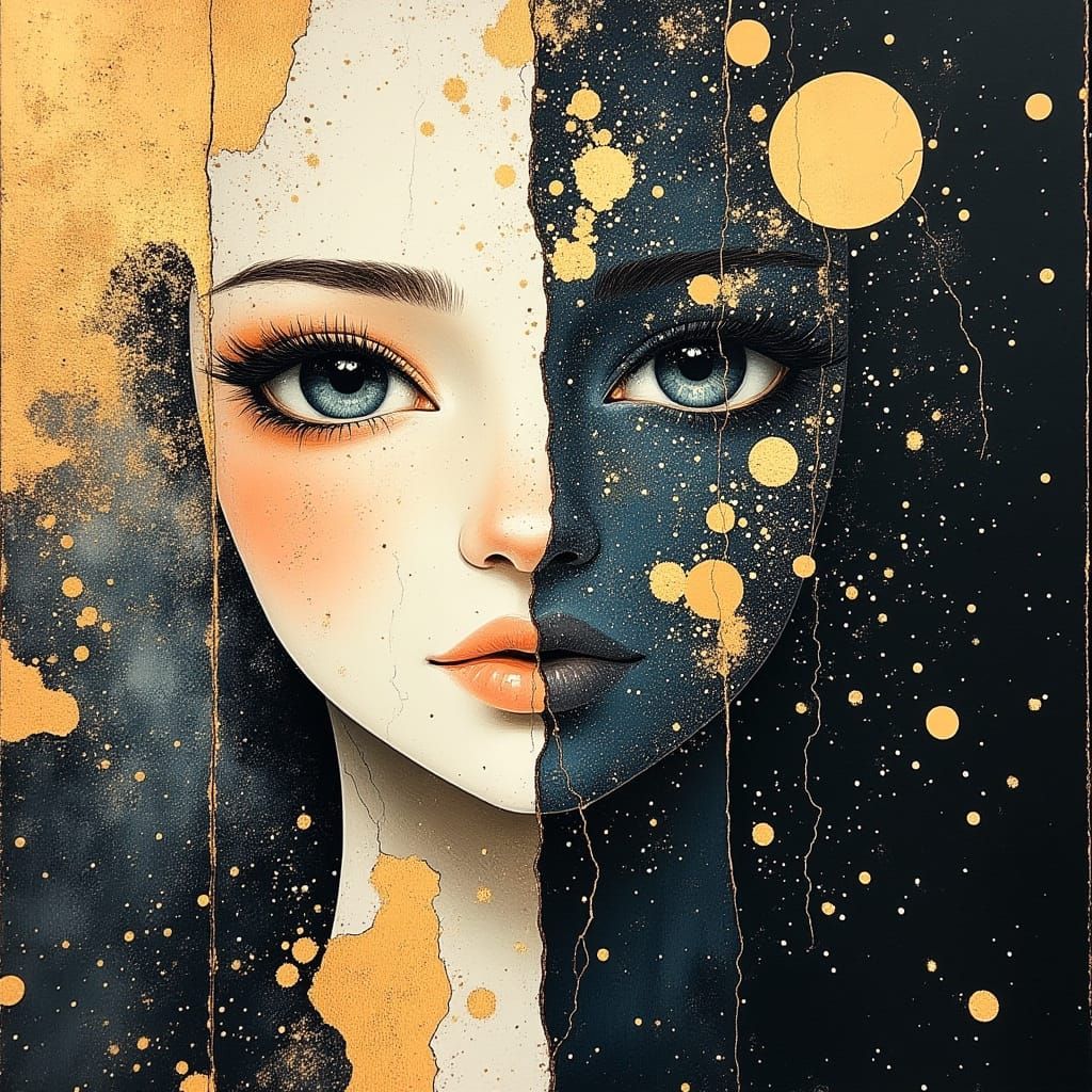 Ethereal Goddess in Sacred Oil Painting