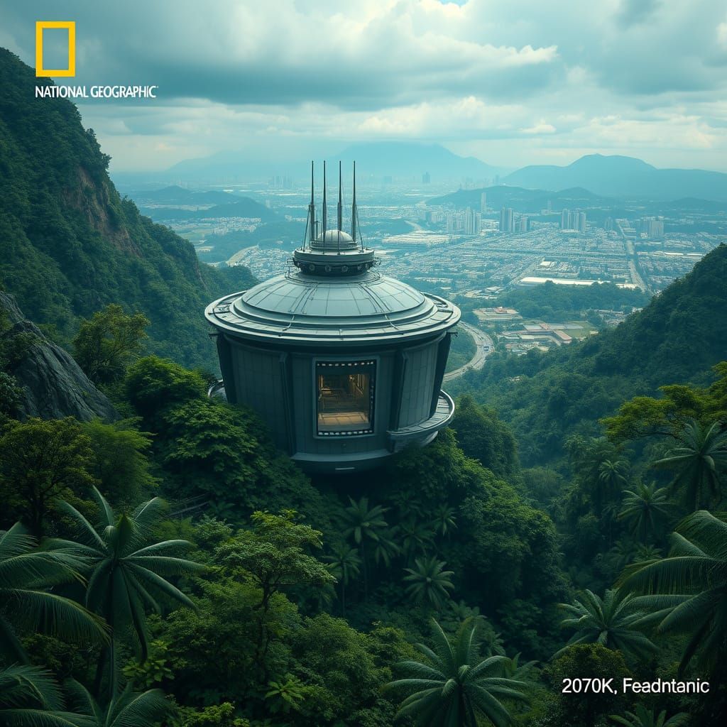 Futuristic Rainforest Containment Building, National Geograp...