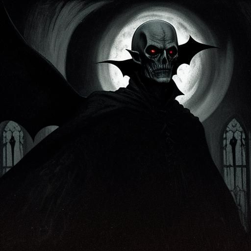 Nosferatu in German Expressionist Horror Scene