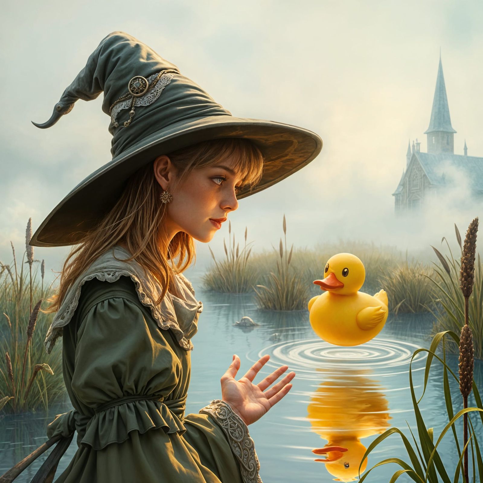 Enchanted Witch Confronts Uninvited Guest in Whimsical Dark ...