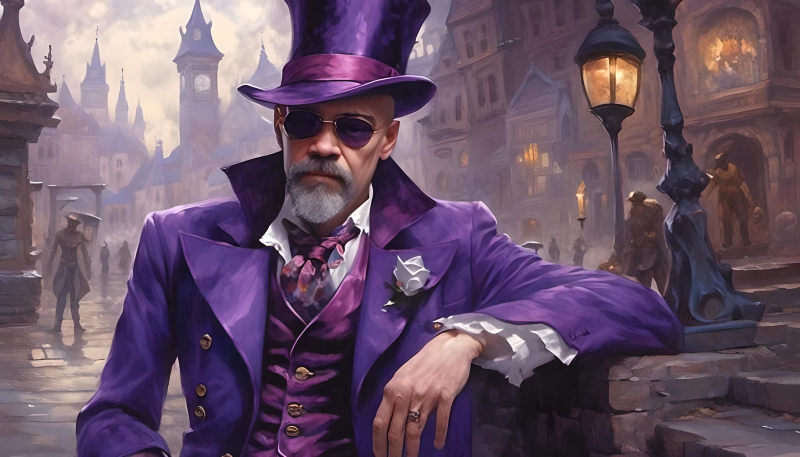 Victorian Mad Hatter in Anime Style