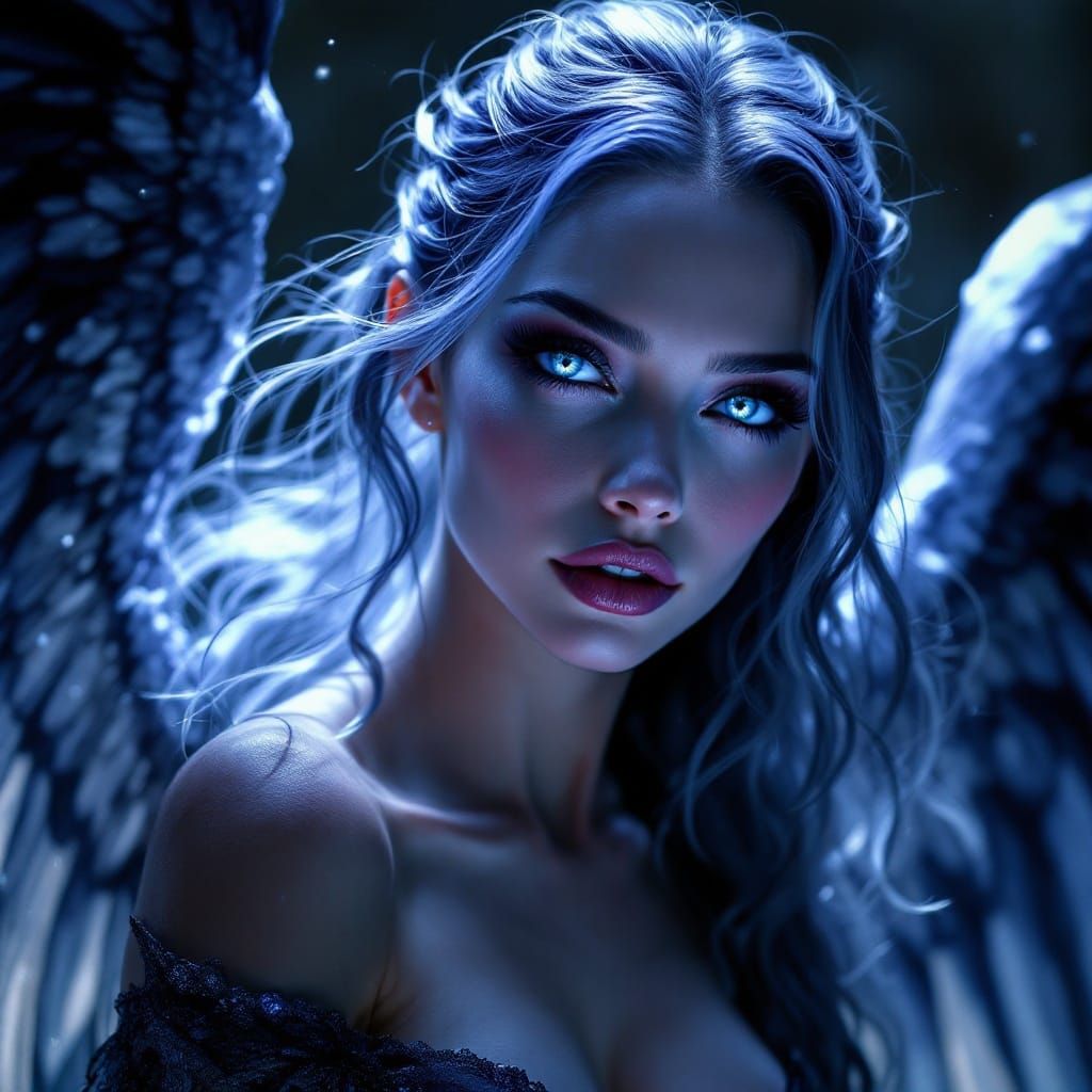 Lashiel Fallen Angel of Shadow and Celestial Beauty