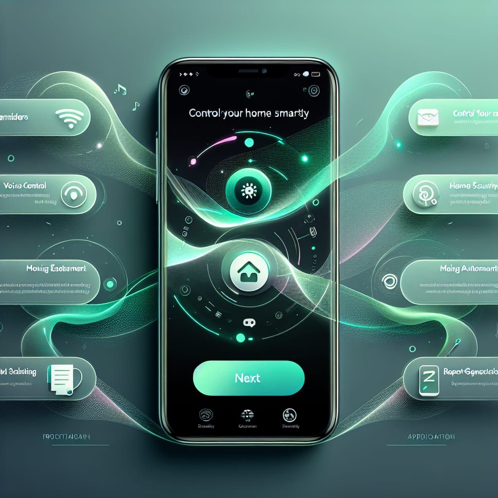 Sleek AI Assistant App Onboarding Screen Design