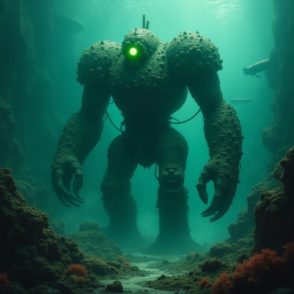 Colossal Iron Golem Guards Sunken Metropolis