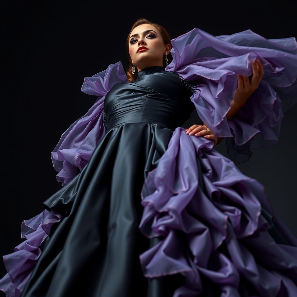 A low angle, dutch angle, off kilter perspective.