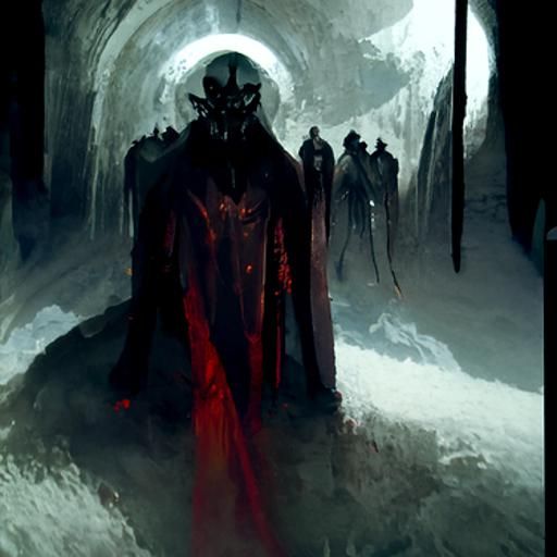 Sinister Entrance to Hell: A Dark Fantasy Art Piece