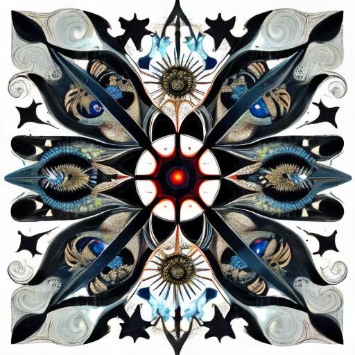 Surrealistic Curves in Silver CGI with Vibrant Details